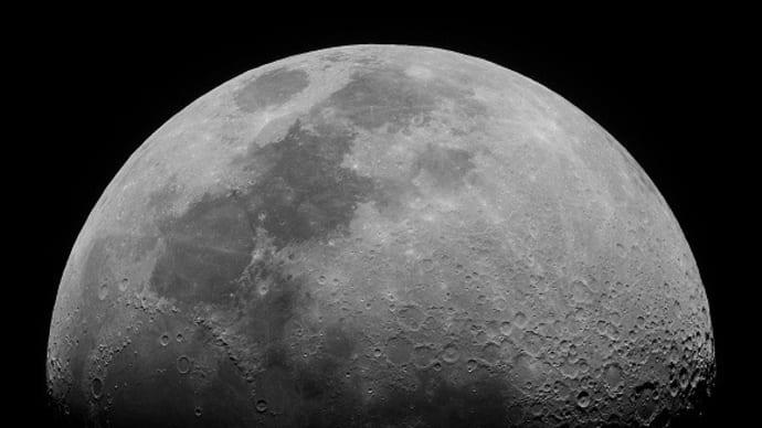 5月10日の月面撮影-「直線の壁」が見えていました(月齢9.5)