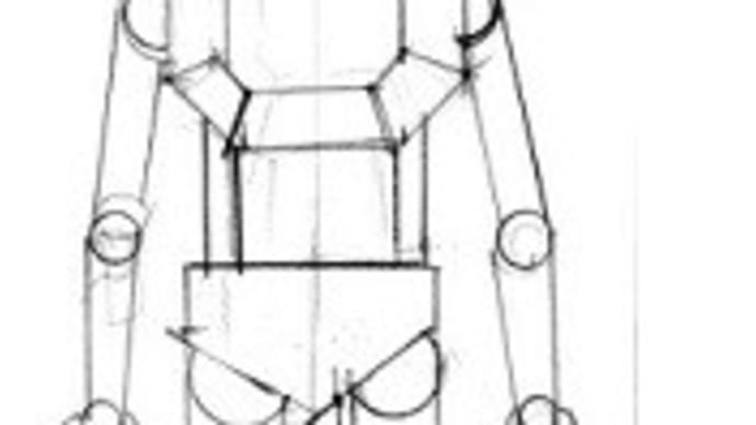 ロボットの表示。