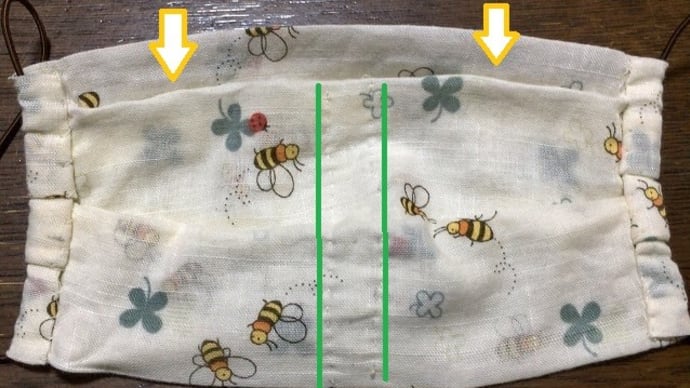 「冷やしマスク(手づくりマスク)」完成!→とりあえず「型紙」と「完成品」をUP(「保冷剤」入れだけでOKだった~)(^^)