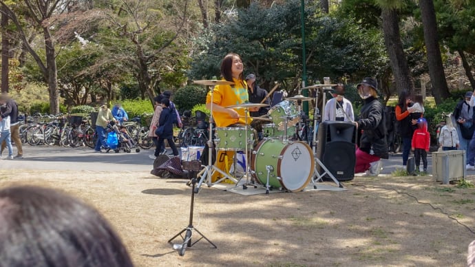 ストリート ドラマー リエイさん!鶴舞公園 STREET LIVE!