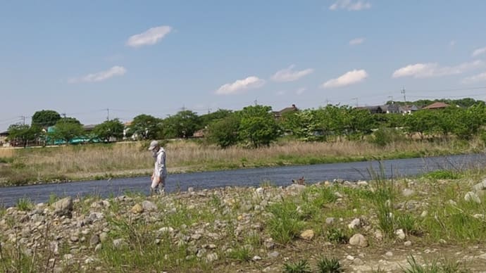 河原でBBQ