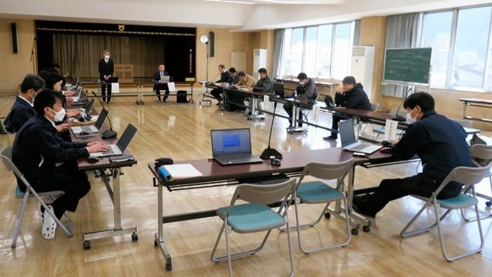 ゼロカーボン推進プロジェクト会議&脱炭素事業に関する村民説明会&草尾上空からの風景