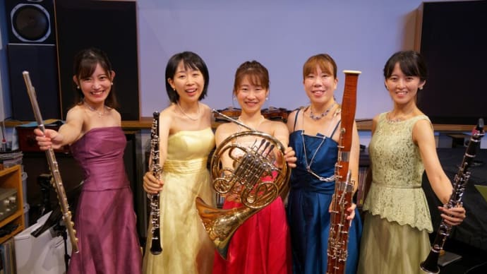 日曜日は木管五重奏コンサートでした NatureQuintet