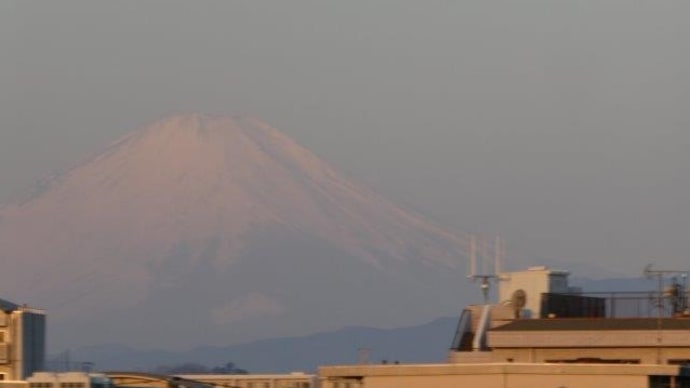 3月の富士山は… 朝は朝もやだったけど 夕方は!?