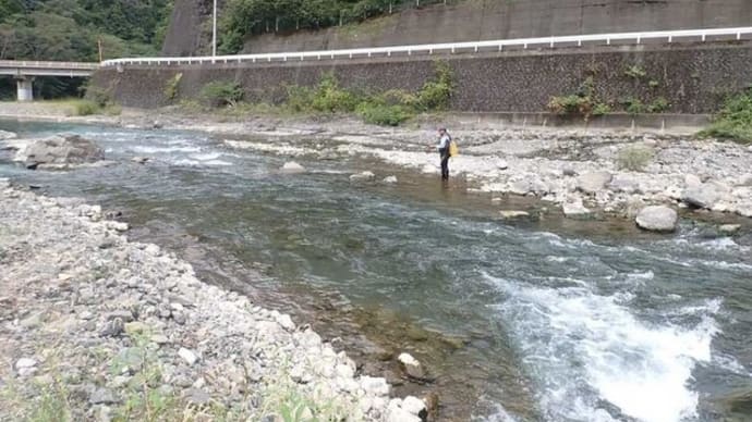 神が流れる川で調査釣り!