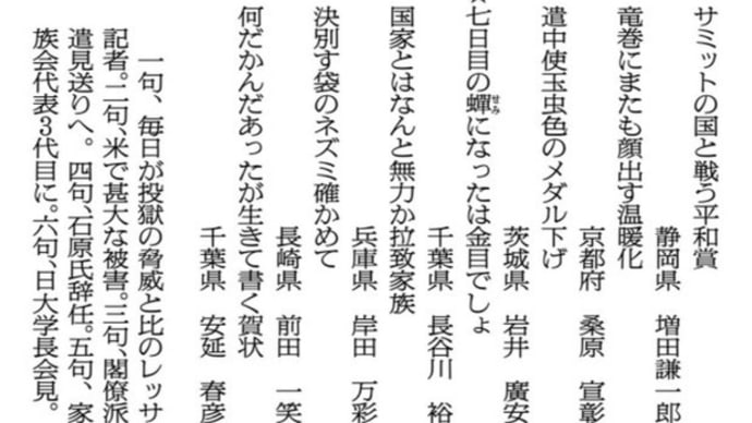 時事川柳傑作選