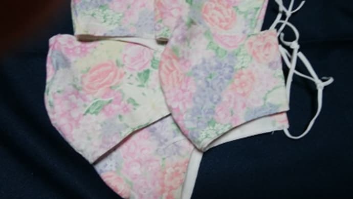 布マスクを作りました～～！
