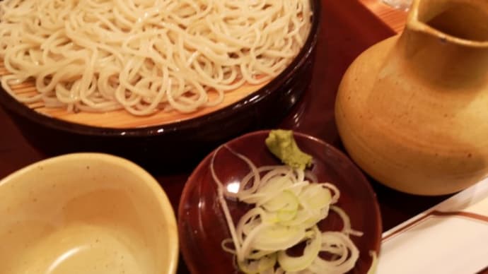 『タマタカの中の薮蕎麦にて···』