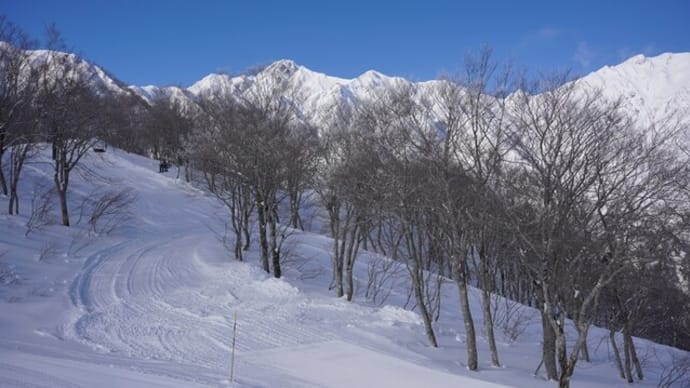 白馬五竜スキー場　小遠見山を目指す