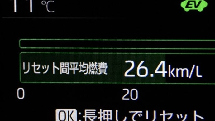 今朝の気温は一桁の9℃