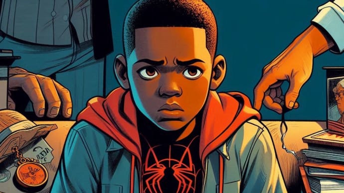 「スパイダーマン:アクロス・ザ・スパイダーバース」(2023年米) 四コマで紹介