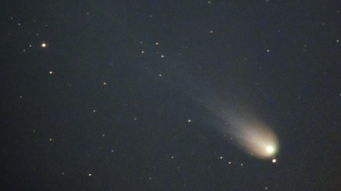 観測好期終盤を迎えたポンス・ブルックス彗星(2024/04/09)
