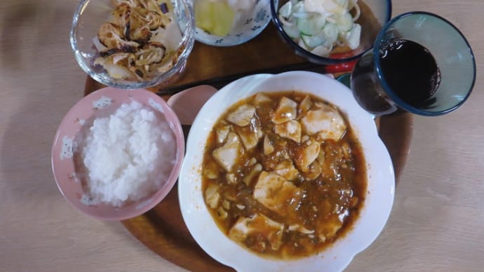 初めての辛口マーボー豆腐(*'▽')