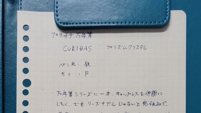 万年筆:プラチナ万年筆 CURIDAS