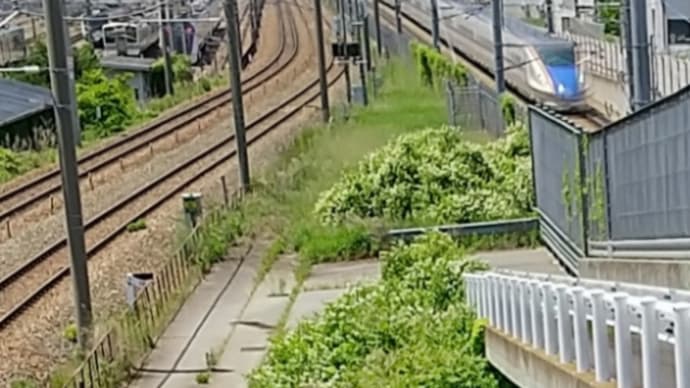 跨線橋から☀️