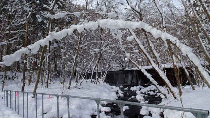 氷柱・氷筍・横津岳登山道山歩