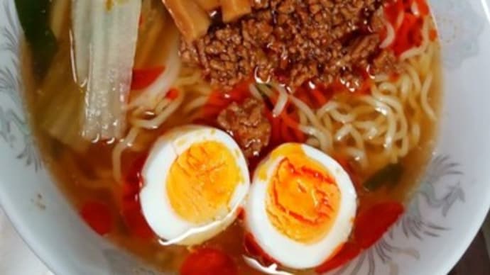 昨晩のめし タンタン麵