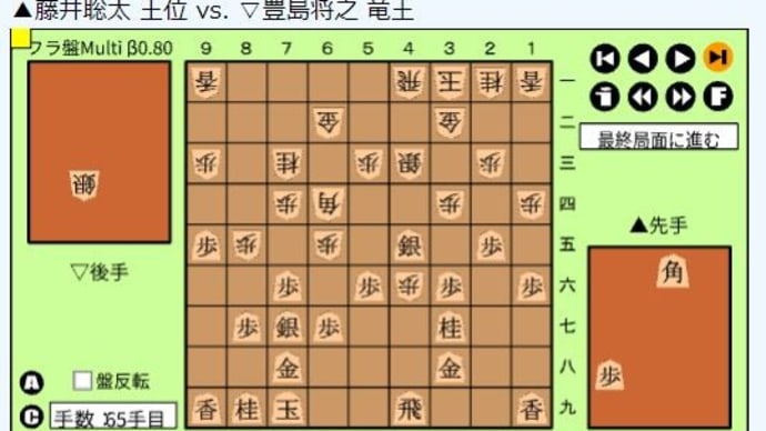 王位戦七番勝負第３局～藤井聡太王位