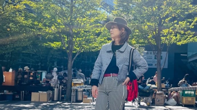 秋の手作り服コーデ