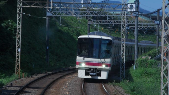 下り京王7000系被り付き(10)狭間駅へ【狭間駅:京王高尾線】 2021.AUG