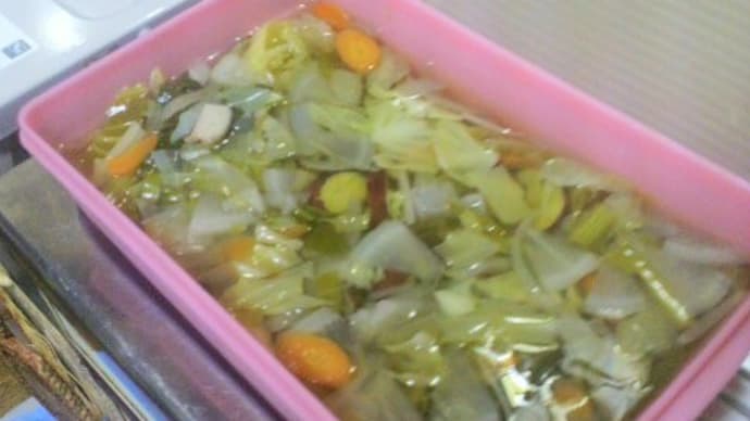けんちん汁や豚汁を醤油味で。