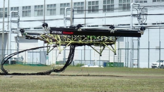 「空のトラック」かぁ〜エンジンで発電して電動モーターを回す大型ハイブリッドドローン〜の巻