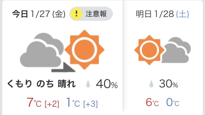 今日は雪中ウォーキング⁉️