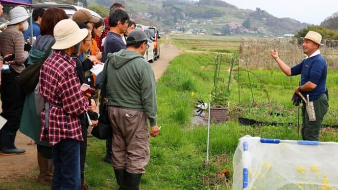 【無料公開用】自然菜園スクール(長野校)『自然菜園見学ツアー』4/20(日)春の自然菜園見学 テーマ「持続可能な菜園プラン」