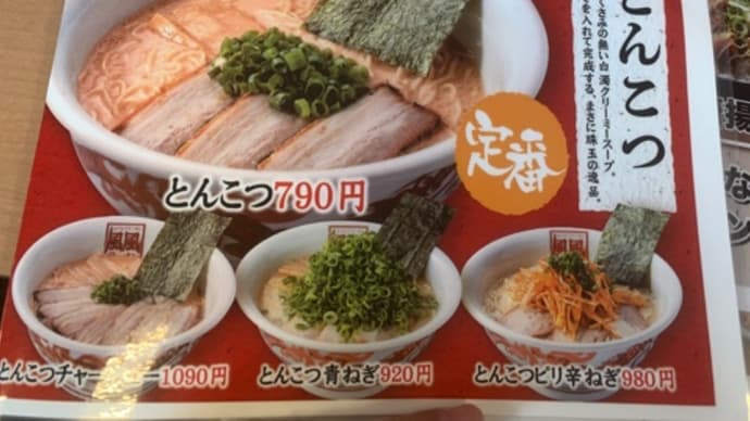 2023年の9杯目は 岡山の風風ラーメンで味噌ラーメンランチ