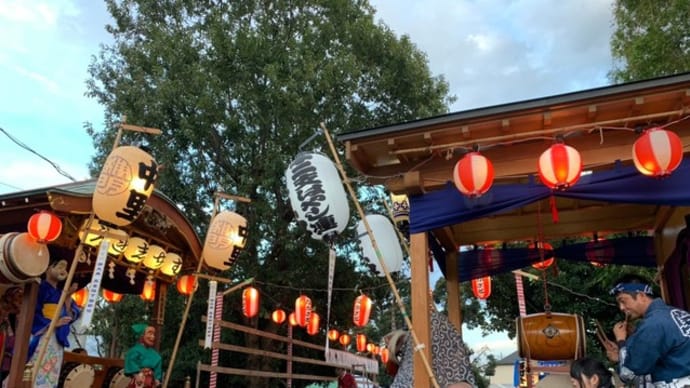 祭礼前日巡行終了