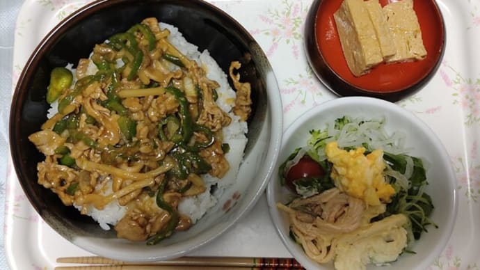 昨日の息子の夕食・・・
