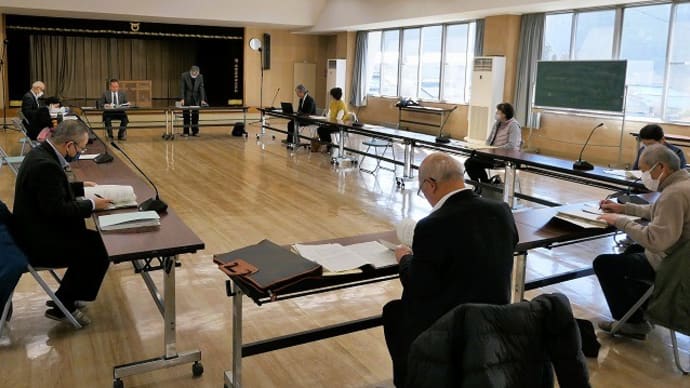 生坂村介護保険運営協議会&生坂村国民健康保険運営協議会&日岐と小舟上空からの風景