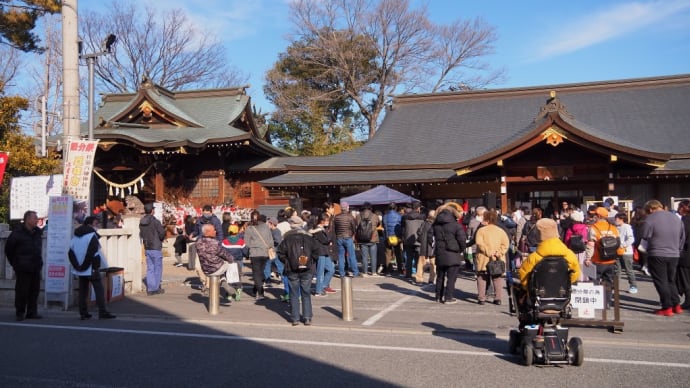 八幡神社の豆まき