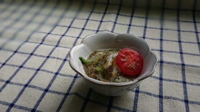 アカモクの酢の物。