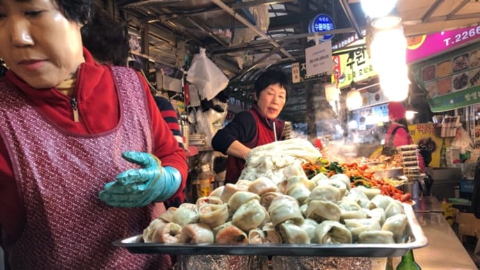 次の日も、広蔵市場のキムチ屋さんへ(^^)