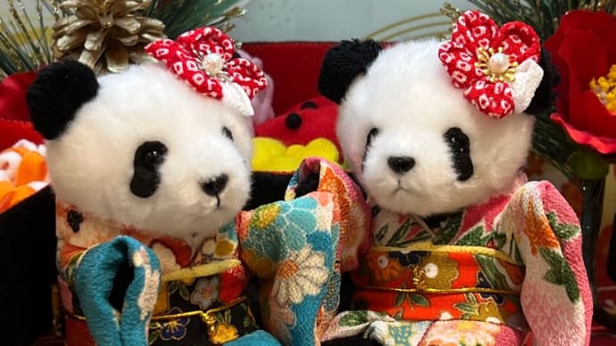 ❤️③上野案内所は新年パンダピヨ❤️