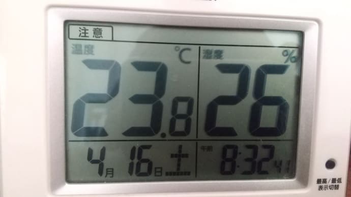 抗癌剤治療入院6日目4/16(土)