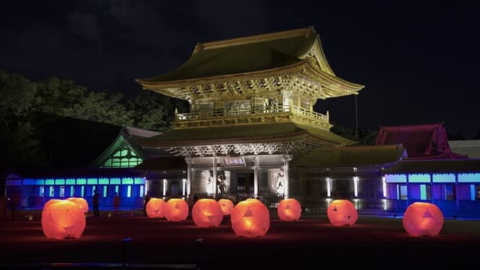国宝瑞龍寺ライトアップ@富山県高岡市 2024年8月11日