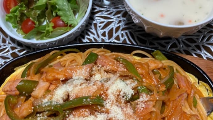 鉄板焼きナポリタン
