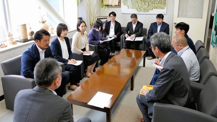 小中学校PTA通学路の安全確保に関する要望&犀川重要水防箇所等合同巡視&下生坂上空からの風景