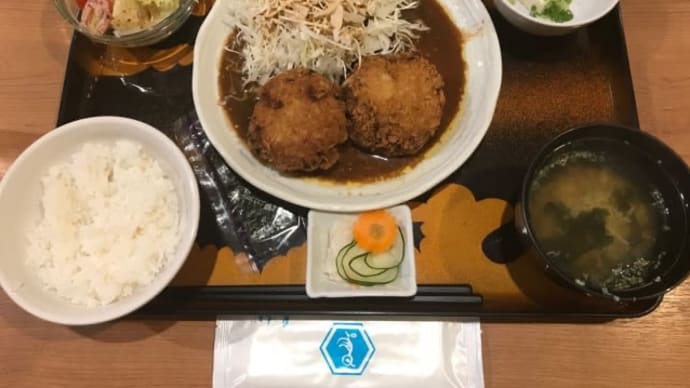 サラメシ・ゴロメンチ定食@鳥波多スリウォン本店