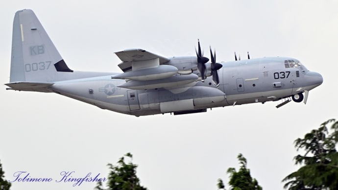 6/14 厚木展開 CH-53Eは動かず、KC-130J×2機飛来