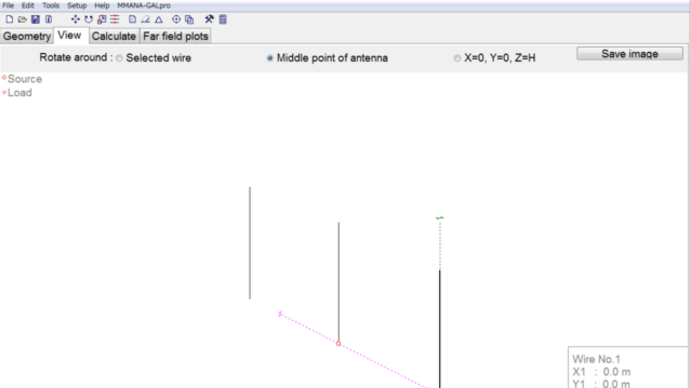 7MHz 3 element Vertical Parasitic Array antenna