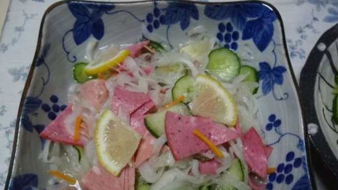 鰺フライと玉ねぎマリネ