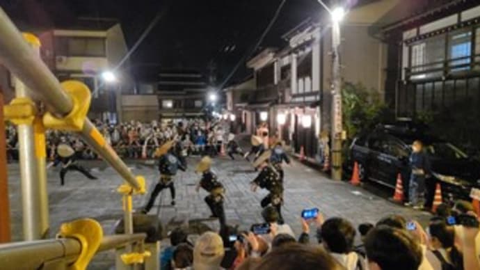 高山本線に乗って~その10 おわら風の盆、おたや階段にて