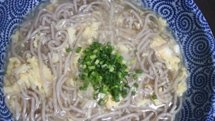 10月18日 かき玉蕎麦