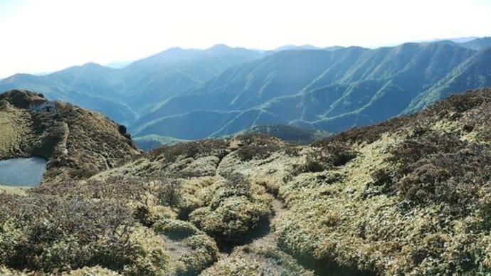 劒山から三嶺へ縦走