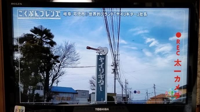 ヤイリギターがテレビに登場