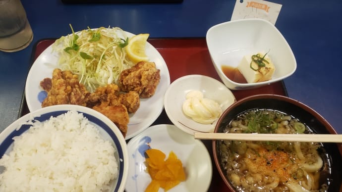 祝!近畿圏緊急事態措置解除の糖質祭 丸天家 からあげ定食
