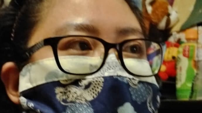 時間が空くと、ハンドメイド マスクカバーもお揃いで完成(*^^)v(母娘DUO みや&宝)